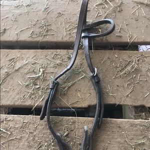 Western bridle headstall